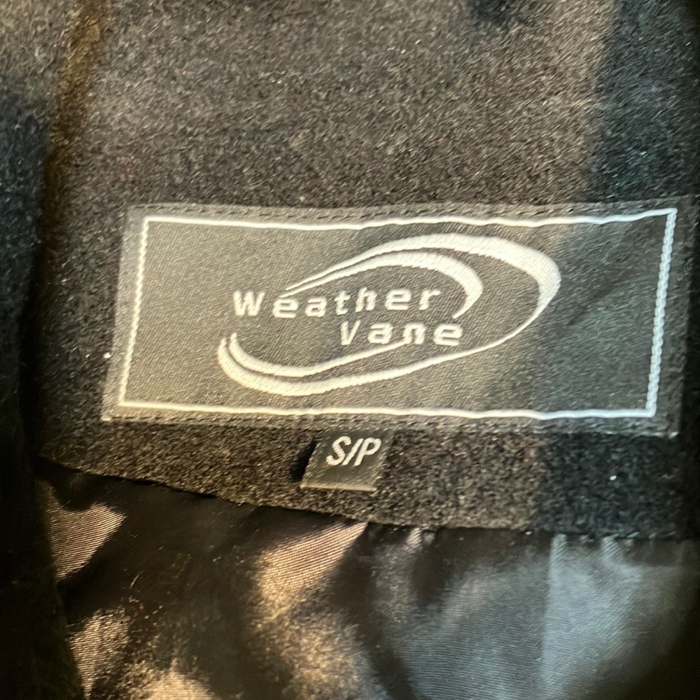 Weather Vane Black Pea Coat size small - Picture 2 of 5